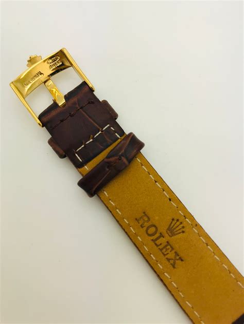 men's rolex leather strap|authentic rolex leather strap.